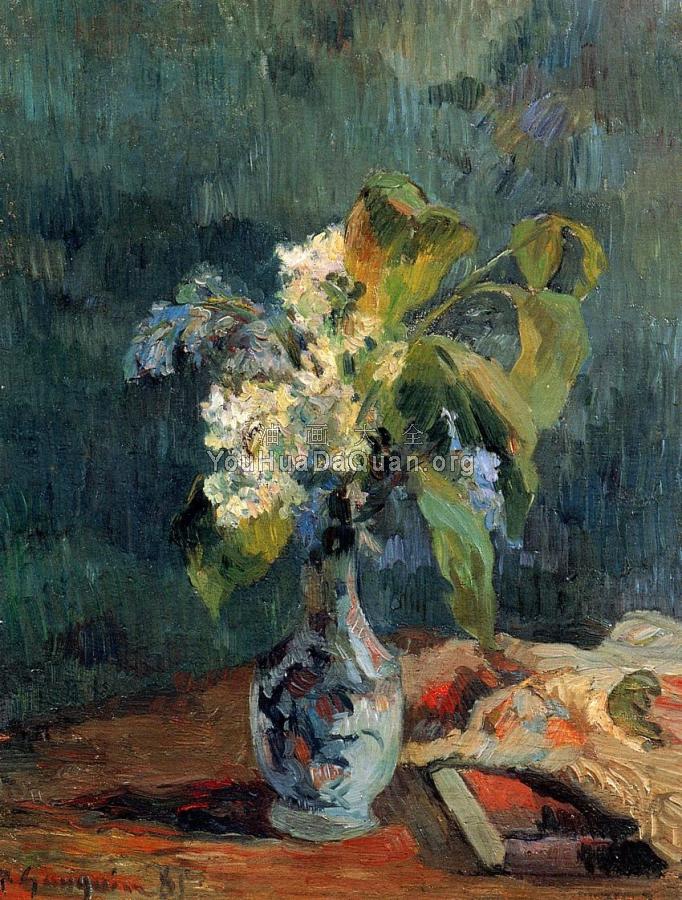 Lilac Bouquet - 保罗·高更